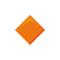 Small Orange Diamond emoji on Emojione